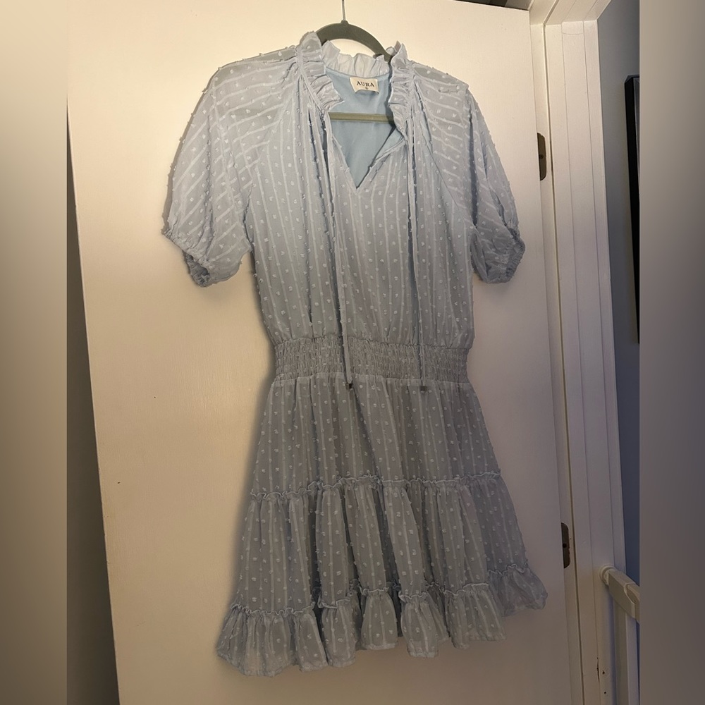 NWT Red Dress light blue dress size Large